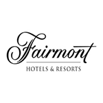 Fairmont Hotels & Resorts logo featuring elegant typography and a classic design.