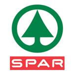 SPAR logo featuring a green tree symbol within a circular design and the brand name in red below.